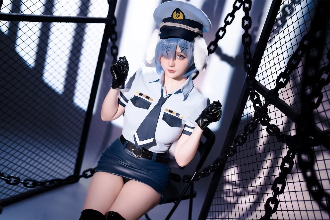Hoshilily (星之迟迟) Rem Dog-Eared Police Officer - ReZero-erohere19.webp